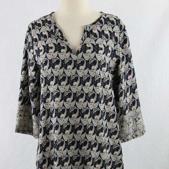Mia + Tess Women's Spring Floral Leaf Print Dress Size Medium - Picture 5 of 12